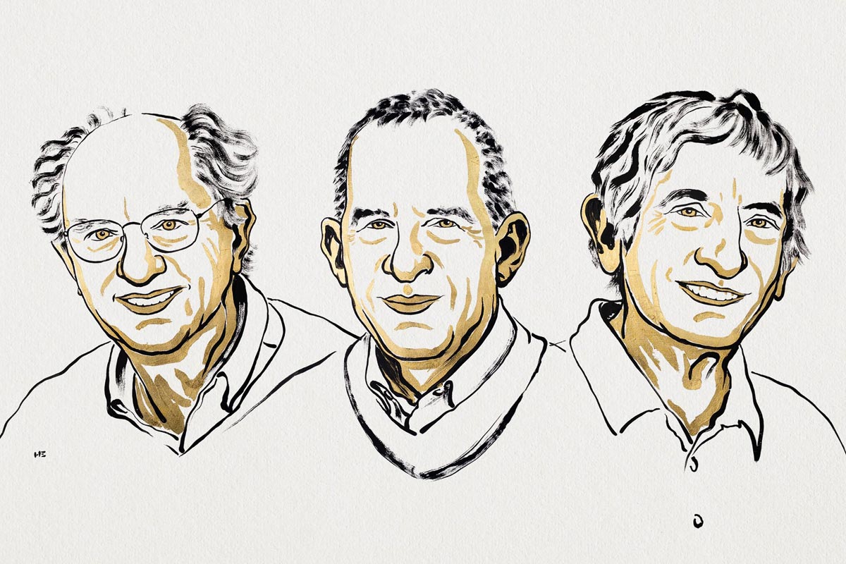 Джон Кларк, Мишель Деворе, Джон Мартинис. Источник: NobelPrize