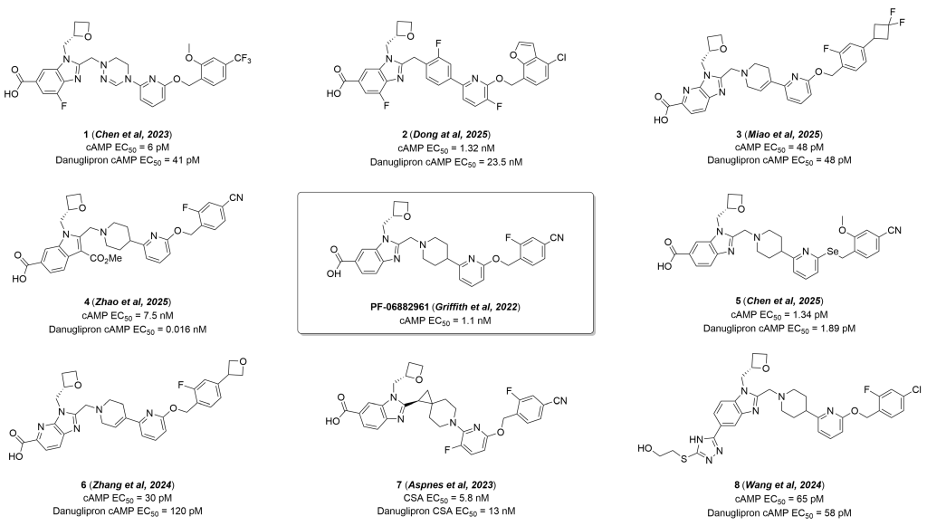 Структуры новых молекул, близких в дануглипрону. Источник: Molecules
